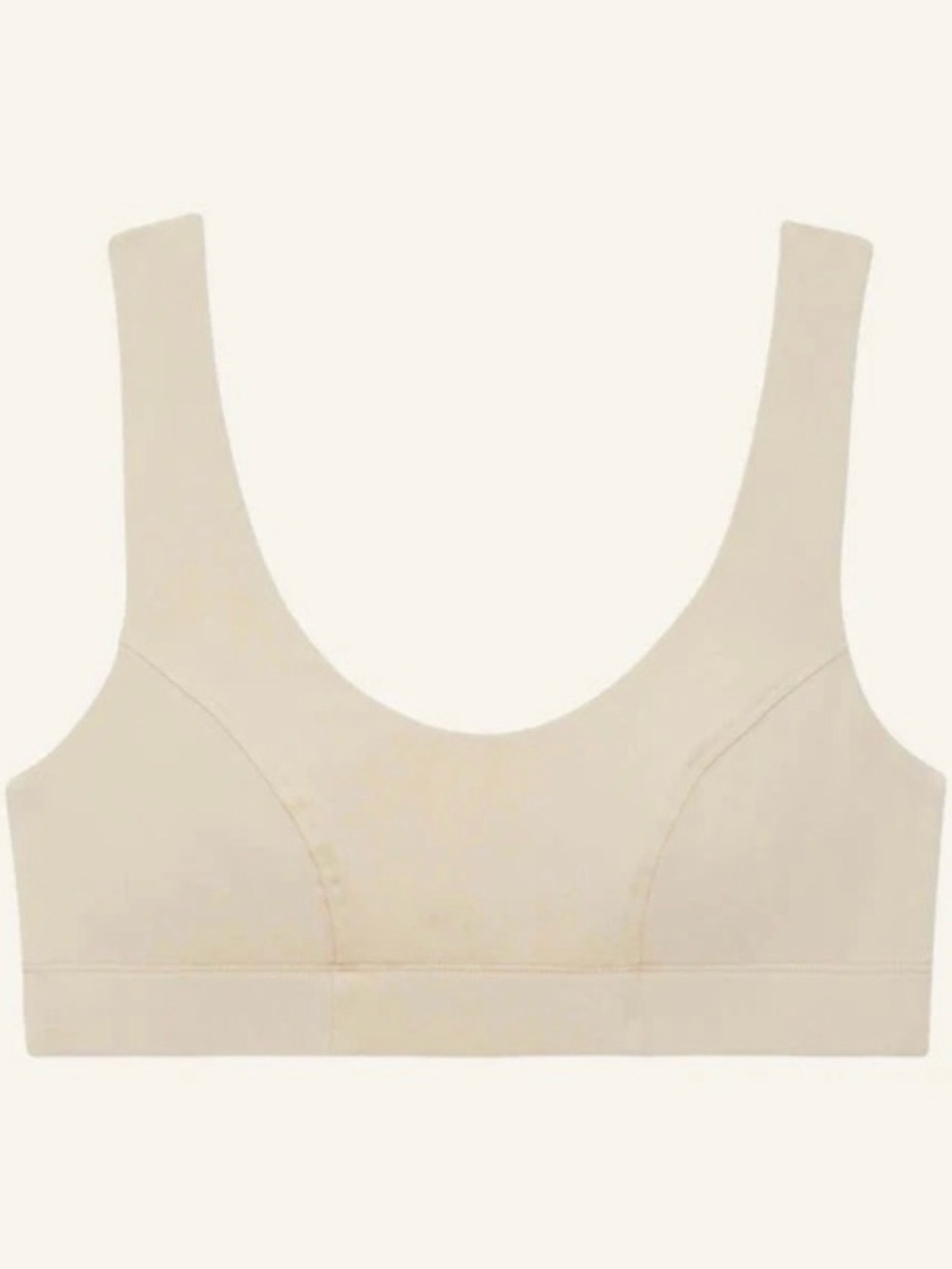 Knickey/Subset Organic Cotton Scoop Bralette - Large